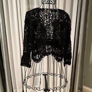 Black sequin bolero jacket - only worn once!
